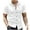 White, variant on WREESH Men's Button Down Shirts Summer Short Sleeve Solid Color Fashion Home Casual Shirts with V-Neck for Men's Comfort Gray