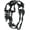 01 Skeleton/Black(Large), variant on Gothic Skull Bracelets for Men Women, Stainless Steel/18K Gold Plated/Silver Black Punk Skeleton Head Chain Bracelet Party Accessories for Rapper Biker