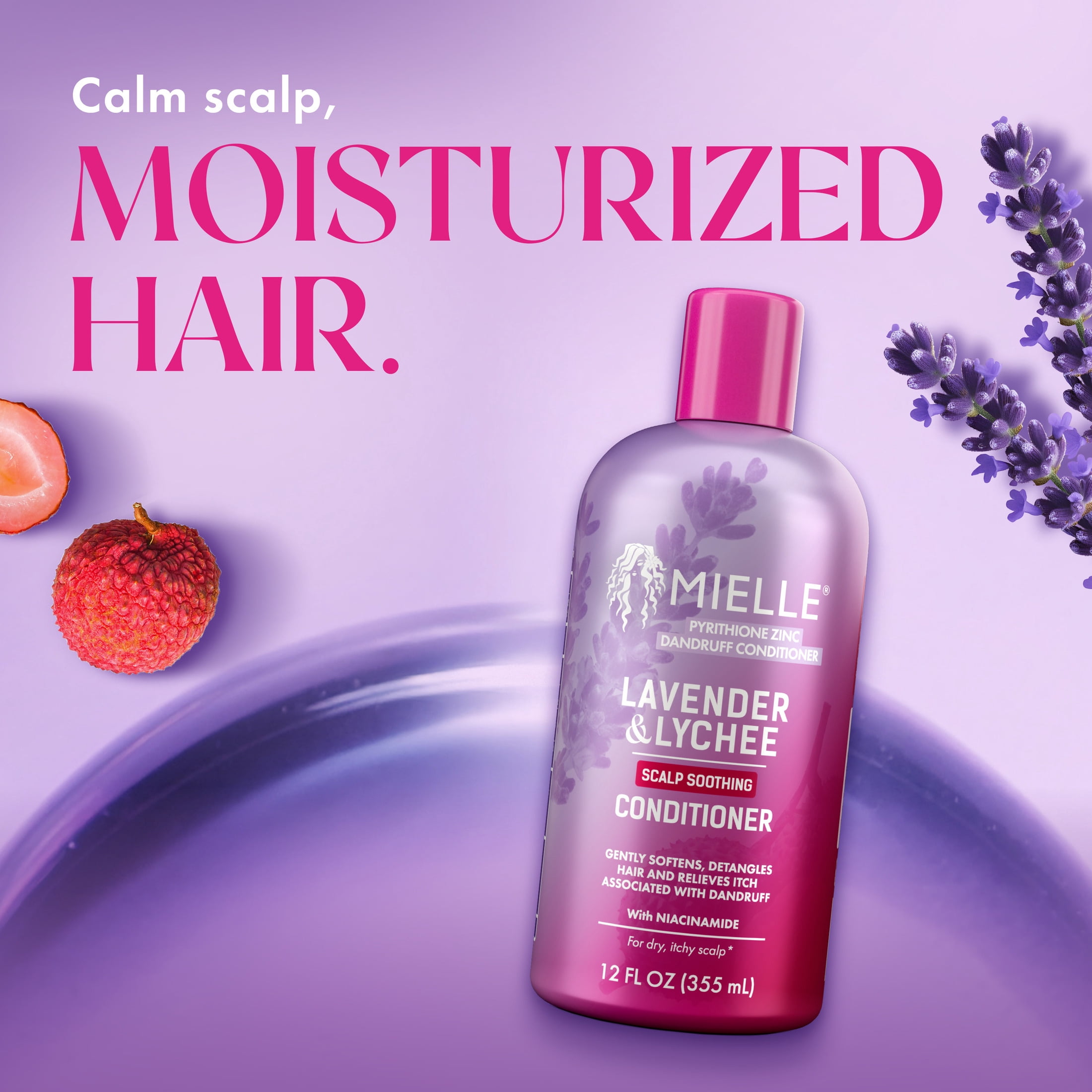 Mielle Lavender and Lychee Scalp Soothing Dandruff Conditioner - 12 fl oz