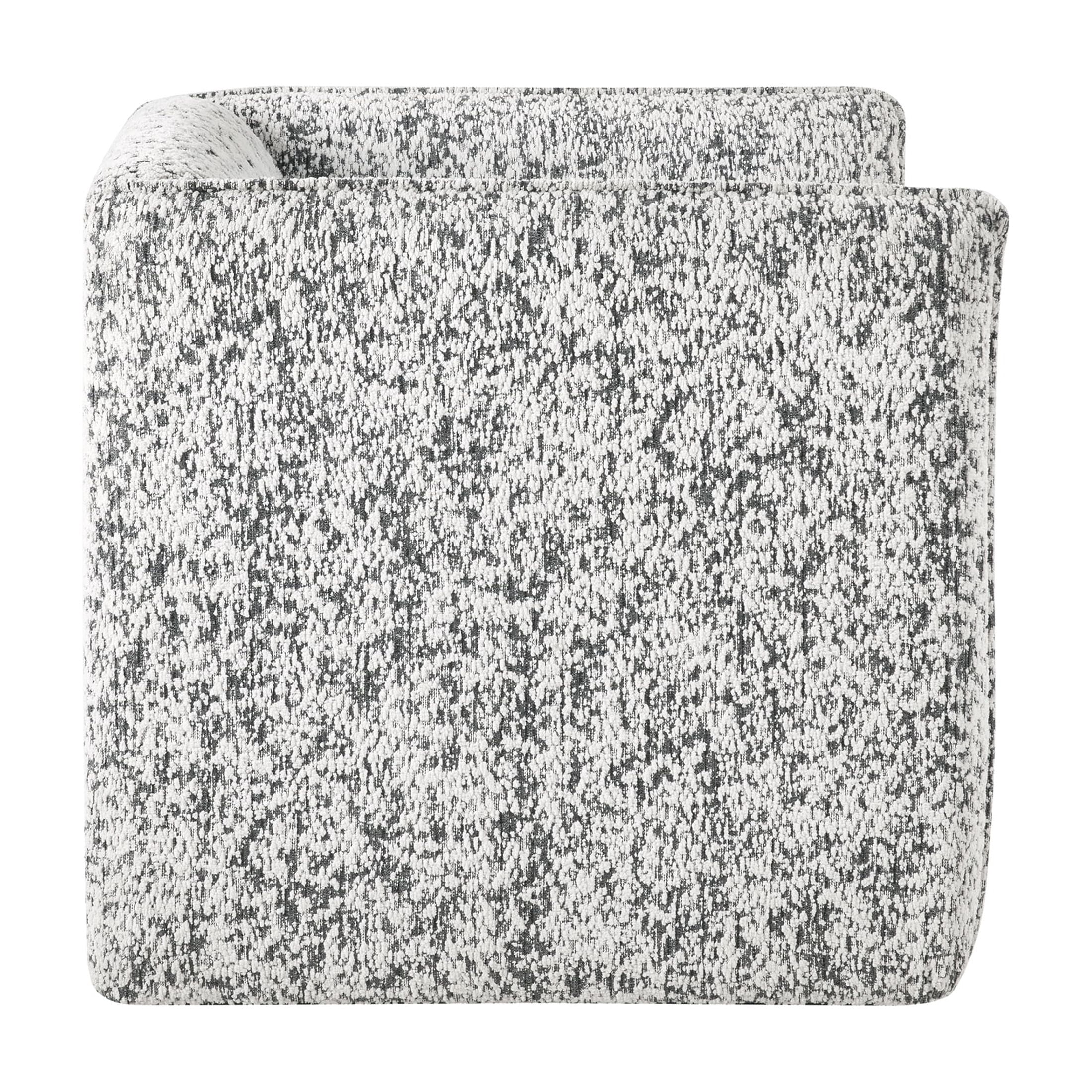 OakvillePark Dawnwillow Jacquard Swivel Chair with Lumbar Pillow, Gray