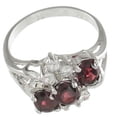 thumbnail image 3 of 925 Sterling Silver Genuine Garnet Rings for Women Make Great Anniversary Gifts for Her, 3 of 5