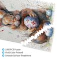thumbnail image 3 of 1000 PCS 1000 Piece Vibrant Jigsaw Puzzle Cute rabbits & Colorful eggs,Stress relieving pleasure,Relax yourself,Modern Art Holiday Game Gifts,Classic Rabbit Wooden jigsaw puzzles,Stunning Artwork, 3 of 6