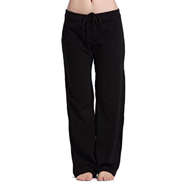 Pantalones de Pijama para Mujer Active Life de Forro Polar Talla Grande Negro