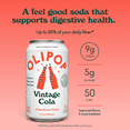 thumbnail image 2 of Olipop Prebiotic Soda Pop, Vintage Cola, High Fiber, 12 fl oz 12 Pack, 2 of 10