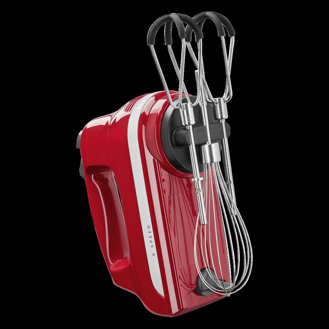 KitchenAid 6 Speed Hand Mixer with Flex Edge Beaters, Empire Red, KHM6118