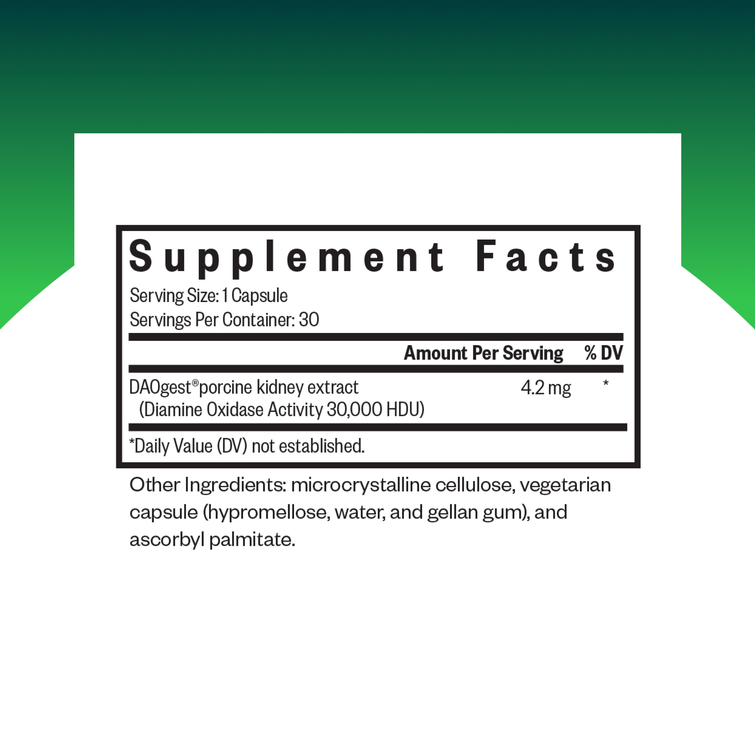 Seeking Health DAO Enzyme - Formerly Histamine Digest, DAO Enzyme Supplement for Histamine Food Intolerance, Supports Digestive Health, Upset Stomach (30 Capsules)*