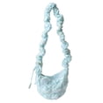thumbnail image 1 of Bolsa De Hombro Bolso de hombro para mujer Moda Casual Sólido Abajo Nube Plisado Bajo el brazo Bolsas (Azul) Ehuebsd  Para Estrenar, 1 of 9