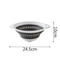 thumbnail image 2 of CHOK Clearance!  Dinnerware Sets Collapsible Colander Strainer With Plastic Handles Foldable Storage Basket Dish Set Blue, 2 of 2
