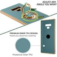 thumbnail image 3 of for Samsung Galaxy Note 9 Case with Ring Holder Kickstand 360 Degree Rotation Magnetic Car Finger Soft TPU Slim Cover Shockproof Protective Phone Case for Samsung Note 9 6.4 Inch, Gray Green, 3 of 16