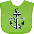 thumbnail image 3 of Inktastic Just Arrived Anchor Boys or Girls Baby Bib, 3 of 4