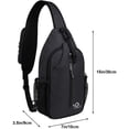 thumbnail image 4 of WATERFLY Mochila bandolera con bandolera, bolsa de viaje, senderismo, bolsa de pecho, mochila, 4 of 4