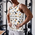 thumbnail image 5 of Honeii Carpenter tools Pattern Men's Workout Tank Top Casual Sleeveless Gym Muscle Shirts Bodybuilding Tee-4X-Large, 5 of 7