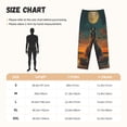 thumbnail image 2 of Cauagu Sunset Prairie Meditating Horse Pajama Pants for Women Loose Fit Wide Leg Trouser Pants Casual Elastic Waist Drawstring Lounge Pants, 2 of 6