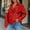 Red, variant on Blmnix Oversized Jackets for Women Trucker Zip Up Belted Leather Motorcycle Jacket Rain Jacket Cocoon Long Sleeve Gold Womens Jackets Casual