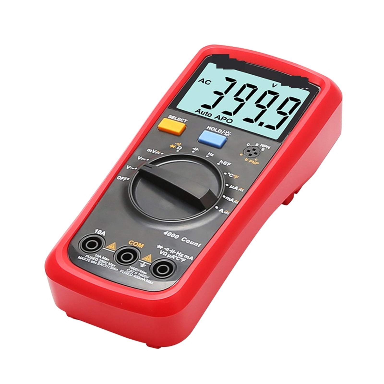Digital Multimeter 1000V 10A Auto Power Off AC DC Voltage Current Ohm Diode Meter Temperature Test ,Battery Test