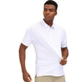 thumbnail image 1 of MIER Men's Golf Polo Shirt Sun Protection Outdoor Sports Shirt Moisture Wicking,White,XL, 1 of 7