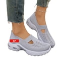 thumbnail image 6 of Willtoo Women's Slip On Sneakers Casual Wide Toe Workout Tennis Walking Shoes with Arch Support Comfortable Orthopedic Footwear, 6 of 7