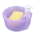 thumbnail image 2 of Dispensador de jabón para platos 2 en 1 con soporte de esponja Juego de dispensador de jabón líquido Dispensador de jabón de de dispensar, 2 of 9