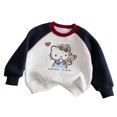 thumbnail image 1 of Girls' Fleece-Lined Sweatshirt Autumn/Winter Crew, 1 of 5