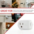 thumbnail image 6 of Jasco Products 254902 Grounded Plug in Power Switch, White, 6 of 6
