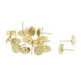thumbnail image 2 of Uxcell 0.75''x1.18'' Upholstery Nails Tacks  Flat Head Furniture Nails Pins Iron Gold Tone 40Pcs, 2 of 5