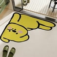 thumbnail image 4 of Tuvgenk Waterproof Bathroom Rugs Quick Dry Non Slip Bath Mat Yellow 2'X2' Small Novelty Shower Mat, 4 of 6