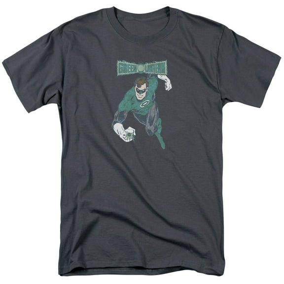Dco/Desaturated Green Lantern S/S Adult 18/1 T-Shirt Charcoal