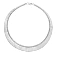 thumbnail image 1 of Sterling Silver Tear Drop Fancy Choker Necklace, 17", 1 of 1
