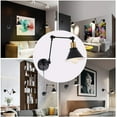 thumbnail image 6 of Plug in Wall Sconce Lamp, Industrial Adjustable Swing Arm Wall Light Fixture with Dimmable Switch, Metal Black Wall Reading Light for Bedroom Living Room, Set of 2, 6 of 12