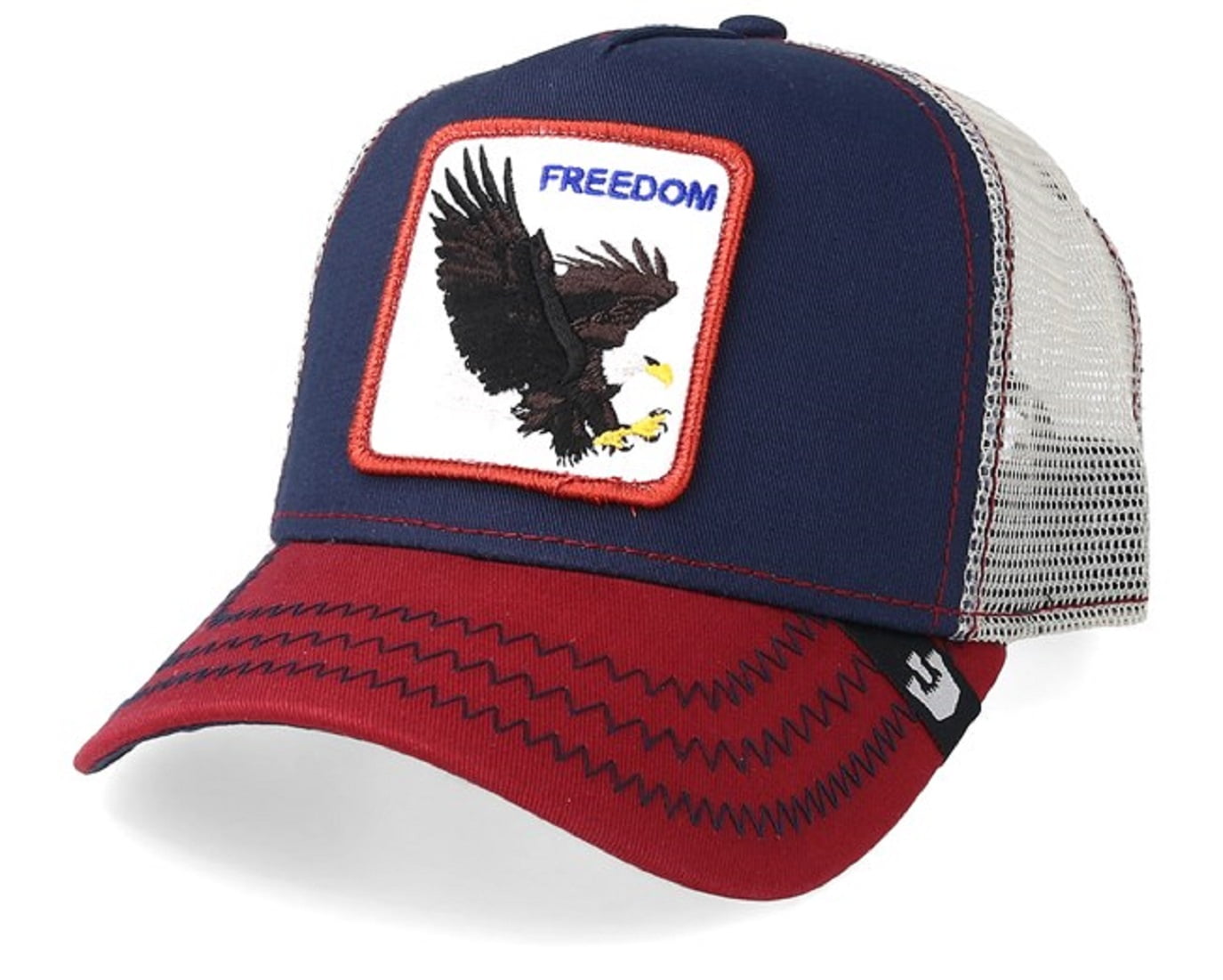 Goorin Animal Farm Trucker Baseball Hat Cap Neon Yellow Freedom American Eagle 