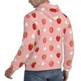 thumbnail image 6 of Naloa Strawberries Men's Casual Hooded Collar Drawstring Hoodies Pullover Sweatshirts Casual Long Sleeve Shirts-Small, 6 of 7