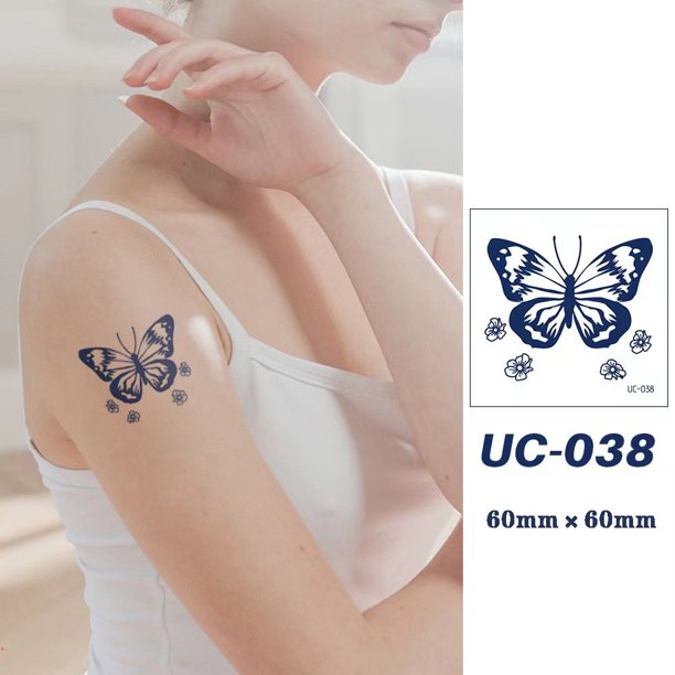 Pegatina Mágica Para Tatuajes Impermeable De 2 Semanas Tatuaje Falso Temporal Minimalista Gao Jiahui unisex