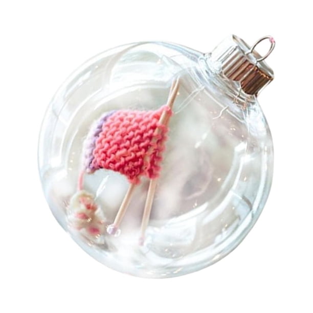 Billuyoard Decoraciones de bolas navideñas delicadas y versátiles, reutilizables y ampliamente utilizadas Kits de decoración para fiestas rosado morado