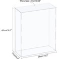 thumbnail image 2 of MECCANIXITY Vitrine en Acrylique Boîte en Plastique Cube Boîte de Rangement Transparente Assemblage Vitrine 10.2x4.3x16.1 Pouces pour Objets de Collection, 2 of 6
