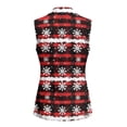 thumbnail image 3 of Uorisanigo Christmas Red Plaid Women's Jacket Vest Open Front Women's Sleeveless Vest Blazer Lightweight Vests Blazer Fashion Outerwear Size S, 3 of 7