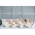 thumbnail image 2 of Ambesonne Garden Throw Pillow Cover 4 Pack, Flower Petals Buds Dots, 20", Multicolor, 2 of 7