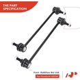 thumbnail image 4 of A-Premium 4Pcs Suspension Kit, Front Sway Bar Stabilizer Bar Link, Outer Tie Rod End, Compatible with Mazda MPV 2000-2001 Protege 2001-2003 Protege5 2002-2003, 4 of 9