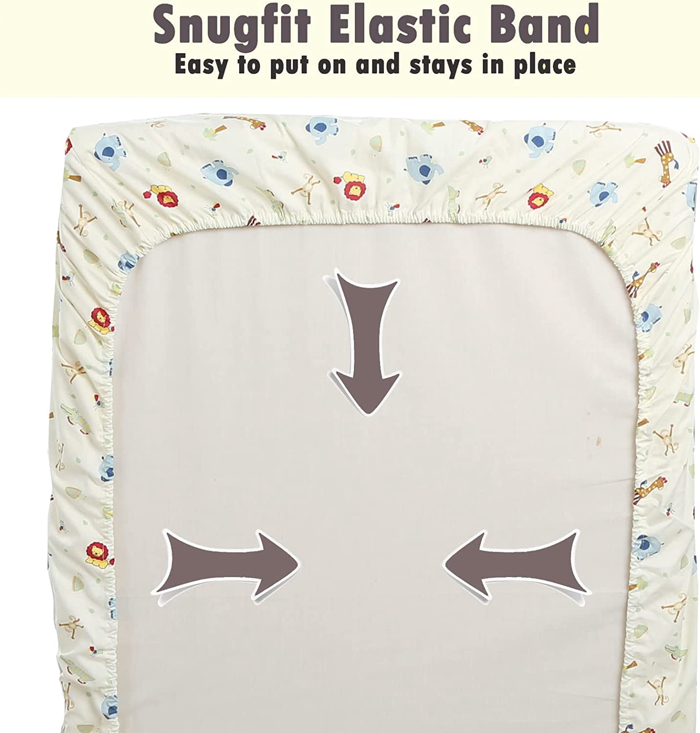 Danica 100% Cotton Fitted Baby Crib Sheet 3 Pack for baby Boys Girls |Standard Crib And Toddler Mattress Sheets | 28x52 Inch (3PK, Mickey & Robot)