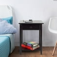 Casual Home Night Owl Nightstand with USB Port Espresso