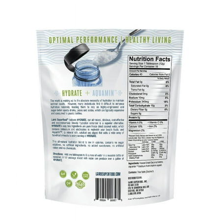 Laird Superfood Hydrate Coconut Water Mix  Original  8 oz