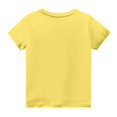 thumbnail image 3 of Pop cazadora para niña Hunters Boys Girls Fashion Round-Neck Group Panels T Shirt （Yellow）, 3 of 3