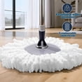 thumbnail image 6 of Dark Blue Spin Mop and Bucket Set with 3 Microfiber Pads for Home and Office Floor Cleaning, 6 of 8
