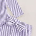 thumbnail image 7 of TOWED22 Newborn Baby Girl Fall Winter Clothing 3pc Sets Outfits Long Sleeve Round Neck Print Bodysuit Romper + Pants Headband Jumpsuit Set(Purple,3-6 M), 7 of 7