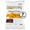 WonderSlim Protein Savory Crisps, Pizza, 10g Protein, Gluten Free, 7pk