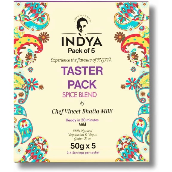 Curry Spice Gift Set – 20 Servings | Authentic Indian Curry Blends for Cooking | Chef Vineet Bhatia MBE | Gluten Free, No Preservatives | Vegetarian & Vegan Friendly | INDYA Spices