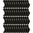 thumbnail image 1 of 48 Pairs Crew Socks for Men Women Kids, Wholesale Bulk Cotton Basic Sport Sock, Donation (Black w/Gray Heel Toe, 9-11), 1 of 3