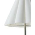 thumbnail image 2 of Livabliss Leynar Modern Accent Table Lamp, 18-inch, Nickel/Candlestick with Beige Shade, 2 of 5