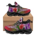 thumbnail image 1 of Zapatillas de deporte con estampado de flores de hibisco de estilo polinesio para mujer, calzado deportivo ligero y cómodo para correr al aire libre en verano y otoño, 1 of 6