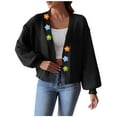 thumbnail image 1 of Pulls pour Femmes, Cardigan pour Femmes, Chandail d'Hiver Ample Uni à Manches Longues, 1 of 6