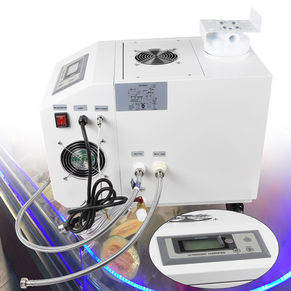 300W 110V Cool Fog Maker Machine Ultrasonic Humidifier Commercial Industrial Continuous for Agriculture